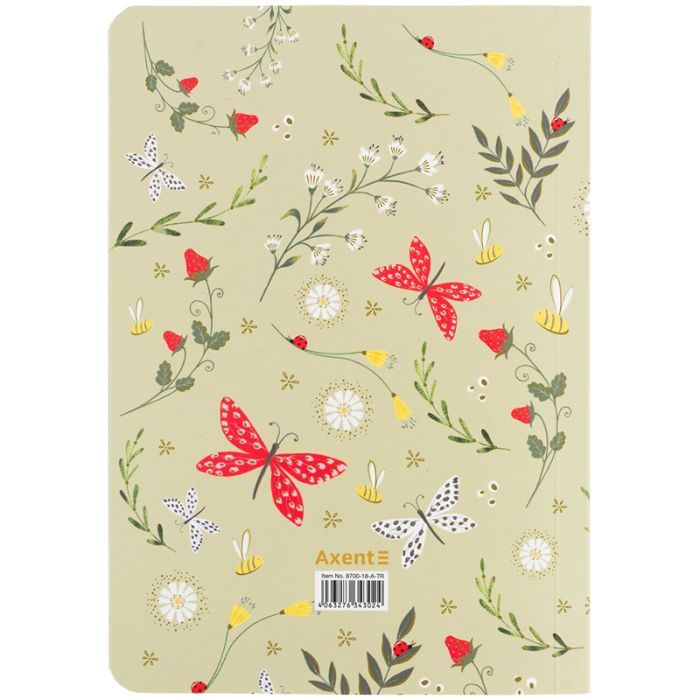 Книга записна Axent A5 TR Secret Garden 2, 80 аркушів клітинка (8700-18-A-TR) зображення 5