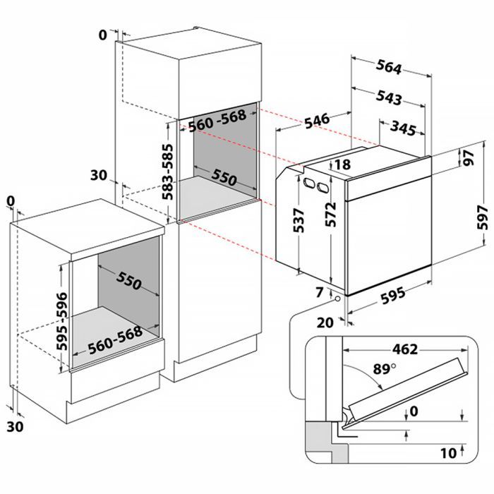 Духова шафа Whirlpool WOI4S8PM2SBA зображення 9