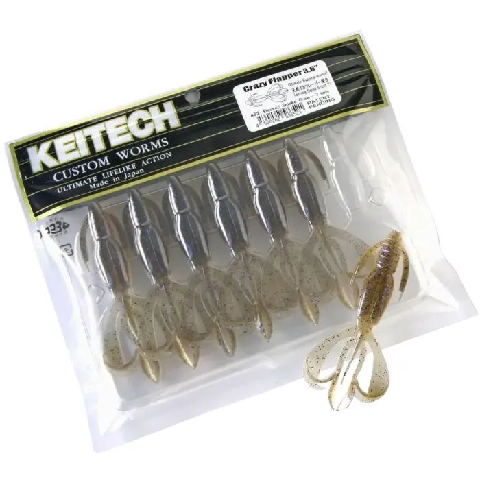 Силикон рыболовный Keitech Crazy Flapper 2" (8 шт/уп) EA22 electric silver shi (1551.14.67) изображение 2