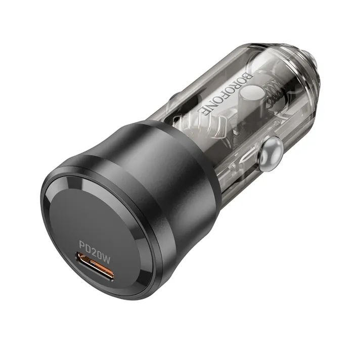 Зарядное устройство BOROFONE 1xUSB-C PD20W car adapter black (6941991106934) изображение 4