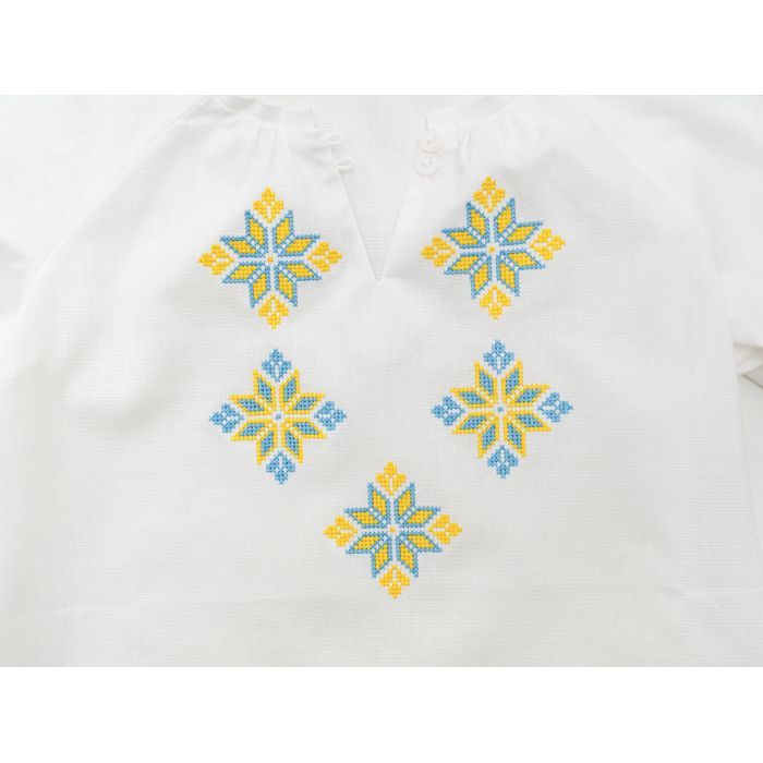 Рубашка детская Brilliant с вишивкой Flower (24110-122G-cream) изображение 3