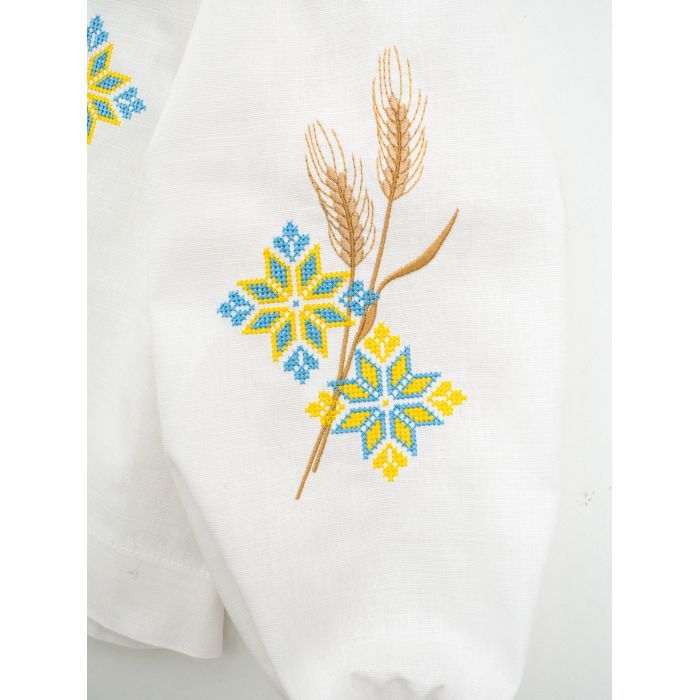 Рубашка детская Brilliant с вишивкой Flower (24110-122G-cream) изображение 4
