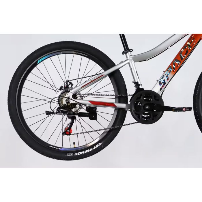 Велосипед Space 24" LYRA DD FR рама-11" AL 2026 помаранчево-сріблястий (OPS-SP-24-080) зображення 5