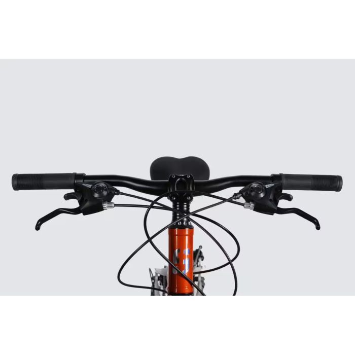 Велосипед Space 24" LYRA DD FR рама-11" AL 2026 помаранчево-сріблястий (OPS-SP-24-080) зображення 6