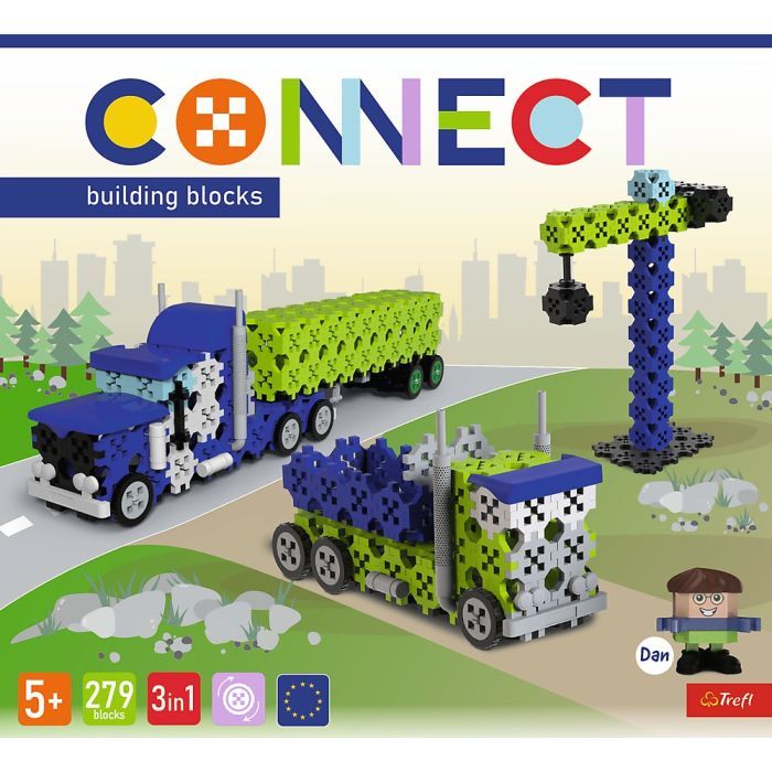 Конструктор Trefl Connect 3 в 1, 281 деталей (5900511619775) изображение 7