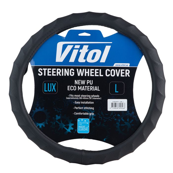 Чохол на руль VITOL L чорн (VLOD-W171 Bk L)