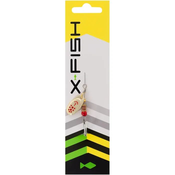 Блесна X-Fish Spike 2.5g 1 Gold black lime (1917.06.32) изображение 2