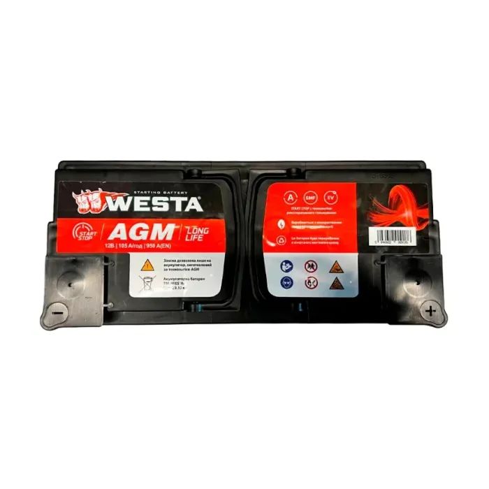 Аккумулятор автомобильный Westa 6CT-105 A (0) WESTA AGM105 изображение 2