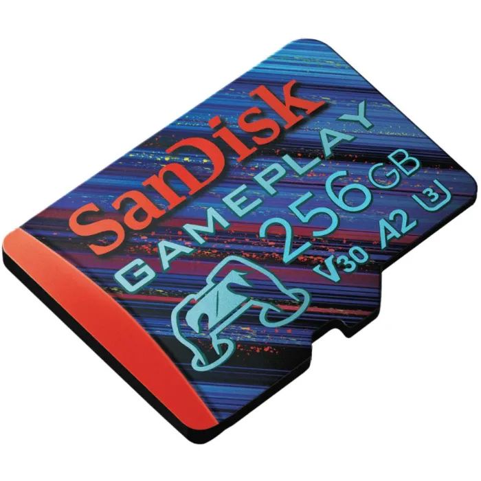 Карта памяти SanDisk 256GB microSDXC class 10 UHS-I U3 V30 A2 GamePlay (SDSQXAV-256G-GN6XN) изображение 2