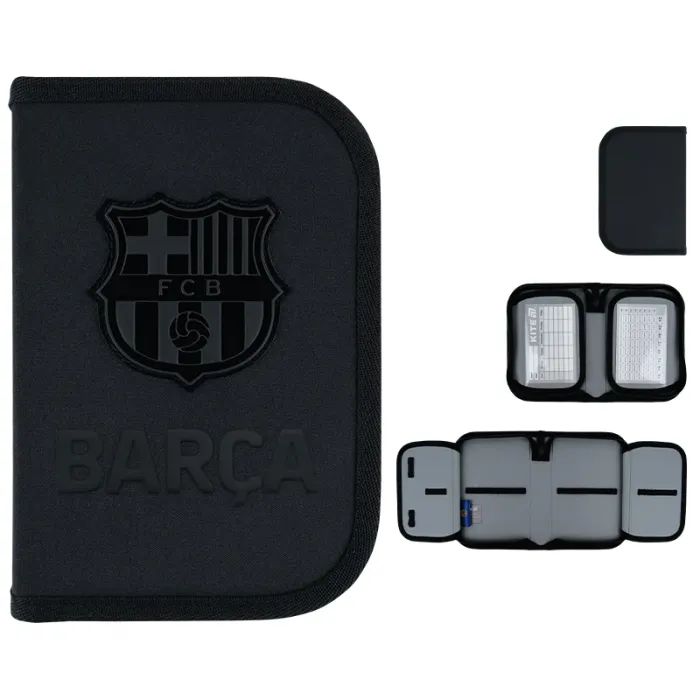 Пенал Kite FC Barcelona 622, без наповнення, 1 відділення, 2 відвороти (BC26-622)