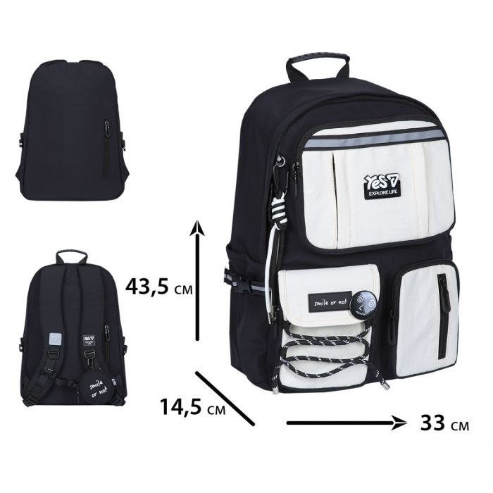 Рюкзак школьный Yes Vanilla T-107L (550347) изображение 3