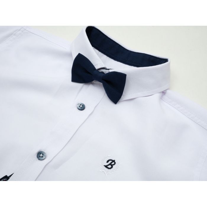 Рубашка детская Breeze с длинным рукавом (G-455-146B-white) изображение 4