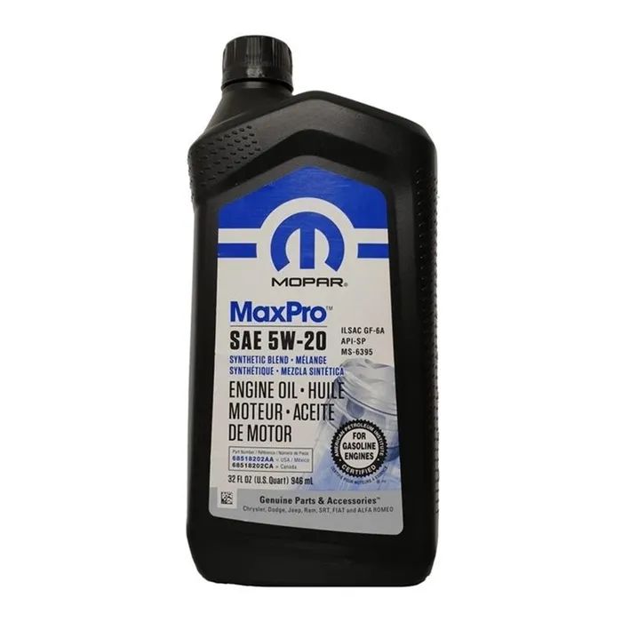 Моторное масло Mopar MAXPRO 5W-20 SP / GF-6A 0,946л (68518202AA)