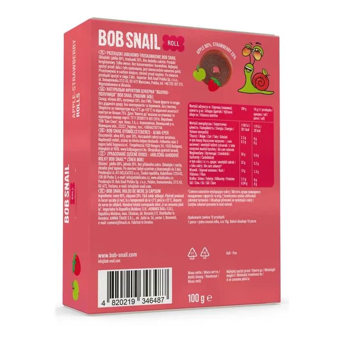 Конфета Bob Snail Яблочно-клубничная 100 г (1740875) изображение 2