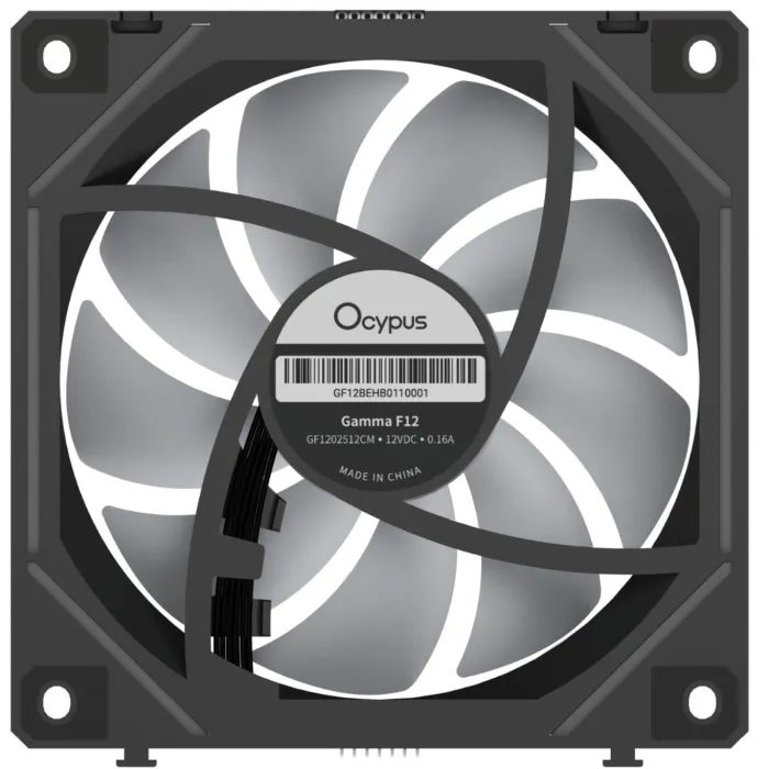 Кулер до корпусу OCYPUS GAMMA F12 UNI ARGB чорний (GAMMA-F12-BK1AM01U-GL) зображення 5