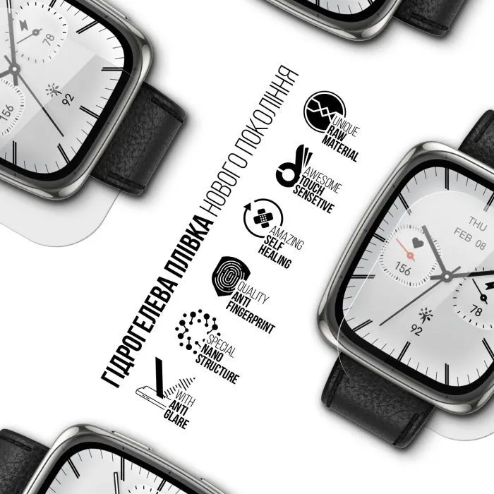 Плівка захисна Armorstandart Matte hydrogel Amazfit Active 2 Square 6 pcs (ARM91946) зображення 2