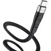 Дата кабель USB 2.0 AM to USB-C 1.0m 3A silicone X53 black HOCO (6931474738097) изображение 2