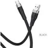 Дата кабель USB 2.0 AM to USB-C 1.0m 3A silicone X53 black HOCO (6931474738097) изображение 3