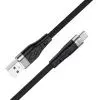Дата кабель USB 2.0 AM to USB-C 1.0m 3A silicone X53 black HOCO (6931474738097)