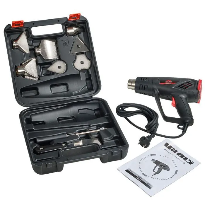 Строительный фен Vitals Professional, TF 208JSce, 2000W, 50–600°C, 120–600л/ч, 0.86кг (57229) изображение 4