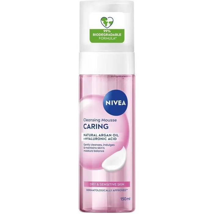 Пенка для умывания Nivea Almond Extract Caring Cleansing Mousse 150 мл (9005800393827)