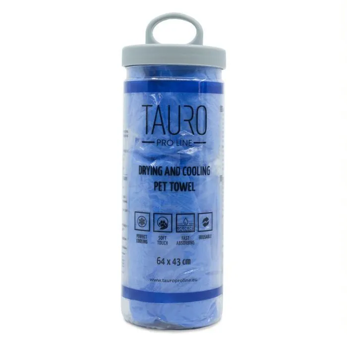 Полотенце для животных Tauro Pro Line для сушки и охлаждения 64х43 см голубой (JOY63237)