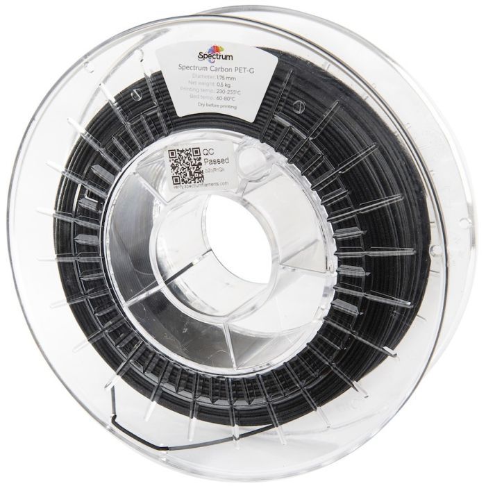 Пластик для 3D-принтера Spectrum PET-G Carbon 1.75mm 2kg Black (80838)