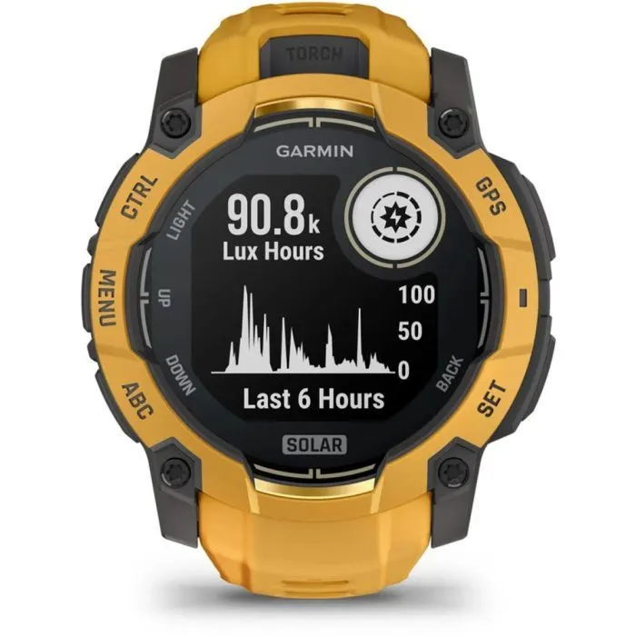 Смарт-часы Garmin Instinct 3, 50mm, Solar, Sunburst/Gray, Sunburst/Gray Band, GPS смарт-годинник (010-02935-02) изображение 2