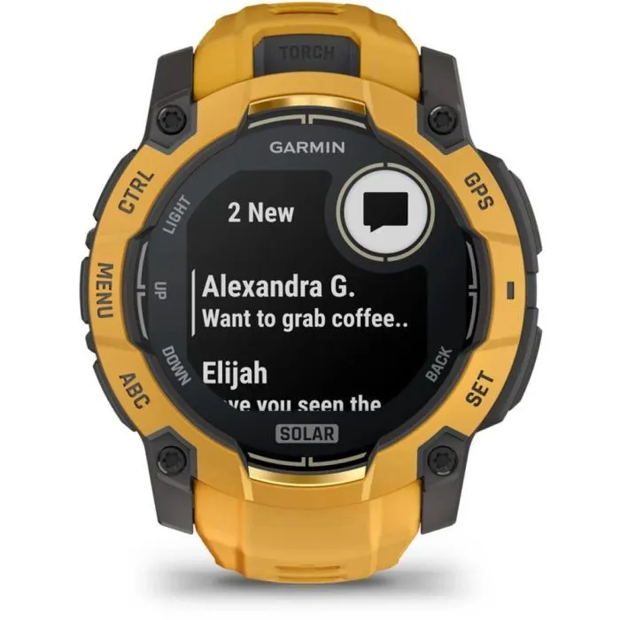 Смарт-часы Garmin Instinct 3, 50mm, Solar, Sunburst/Gray, Sunburst/Gray Band, GPS смарт-годинник (010-02935-02) изображение 7
