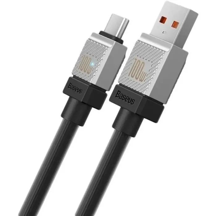 Дата кабель USB AM to USB-C 1.0m 5A 20V 100W black Baseus (CAKW000601) изображение 3