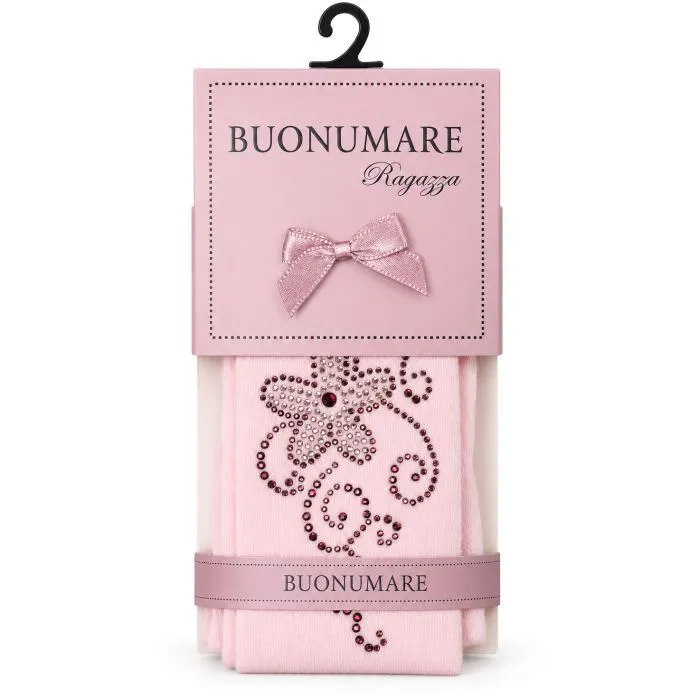 Колготки детские BNM со стразами (M0C0302-1156-11G-pink) изображение 3