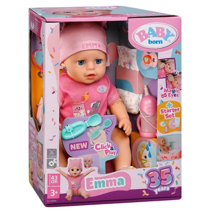 Пупс Baby Born Click and Play Эмма 43 см (839966)