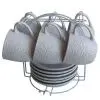 Набор чашек Vittora Blooming 6 чашок з блюдцями на підставці (VT-P-5305)