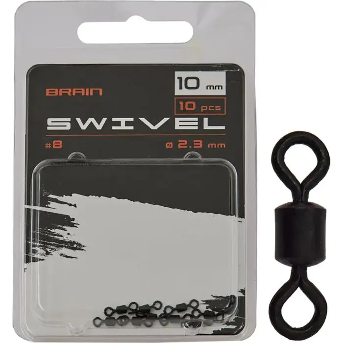 Вертлюг Brain Swivel No.8 10mm diam 2.3mm (10 шт/уп) SGCA-8008-8 (1858.24.69)