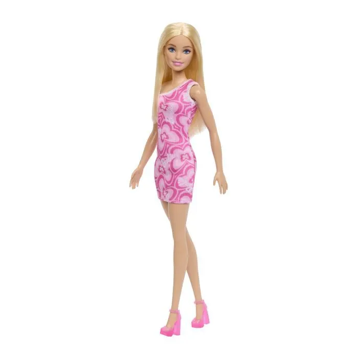 Лялька Barbie Супер стиль у рожевій сукні з принтом (блондинка) (JLG03) зображення 2