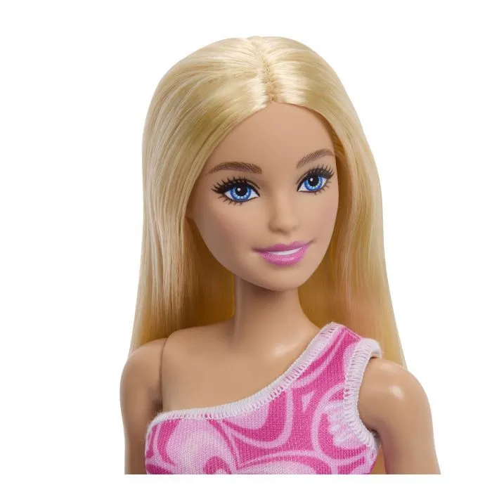 Лялька Barbie Супер стиль у рожевій сукні з принтом (блондинка) (JLG03) зображення 3