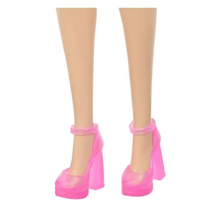 Лялька Barbie Супер стиль у рожевій сукні з принтом (блондинка) (JLG03) зображення 5