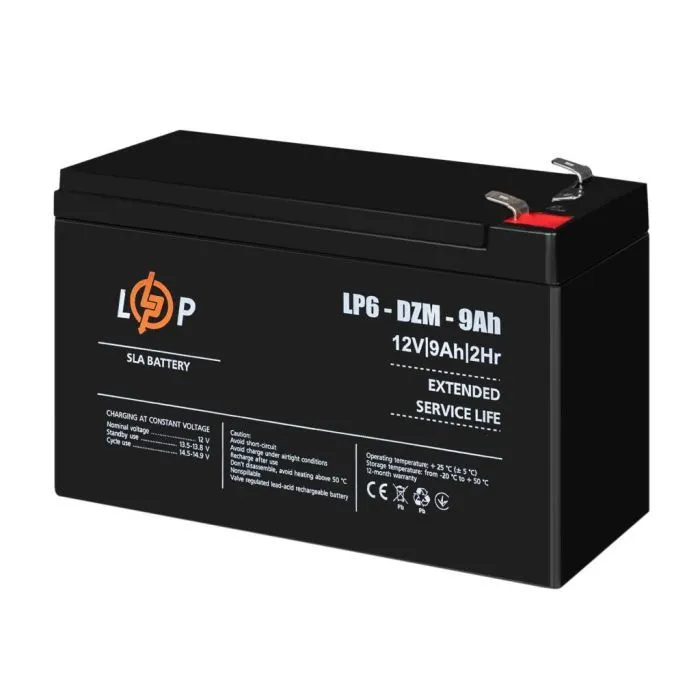 Батарея до ДБЖ LogicPower 12В 12 Ач (6-DZM-12) (12654) зображення 4