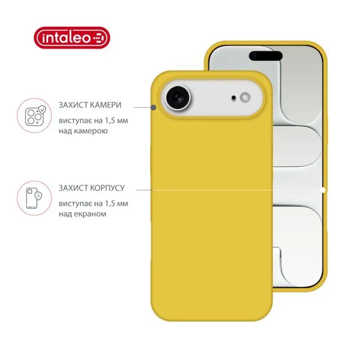 Чохол до мобільного телефона Intaleo Silicone Case Apple iPhone 17 Air Yellow (1283126630484) зображення 3