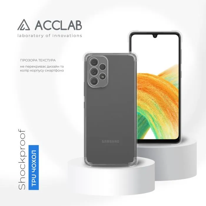 Чохол до мобільного телефона ACCLAB ShockProof Samsung Galaxy A53 5G Transparent (1283126565564) зображення 4