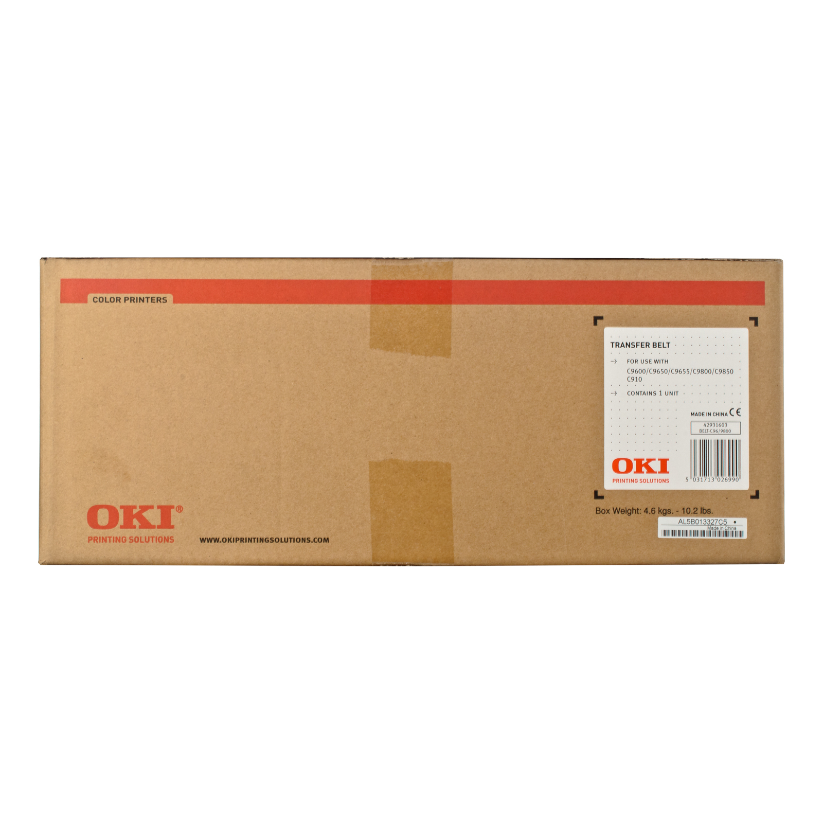 Блок транспортування стрічки OKI TRANSFER BELT UNIT C9600 (42931603) зображення 3