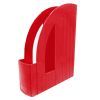 Лоток для паперів Арника вертикальний, пластиковий, червоний (80522)