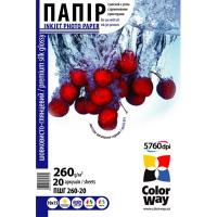 Фотобумага ColorWay A4 (ПШГ260-20) (PSI260020A4)