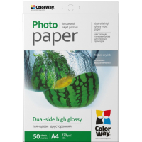 Photos - Office Paper ColorWay Фотопапір  A4 220г Glossy 50ст.  PGD220050A4 (PGD220050A4)