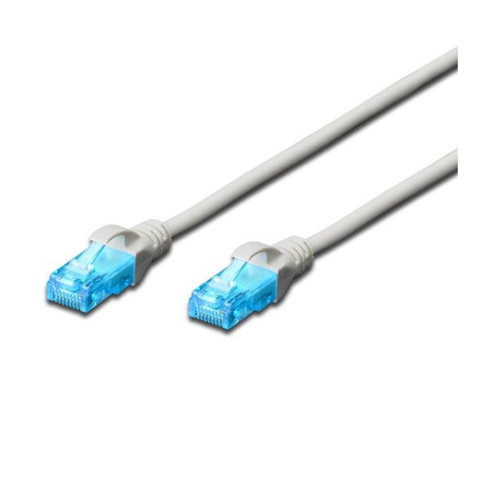 Патч-корд Digitus 1м, cat.5e, UTP, AWG 26/7, gray (DK-1511-010)