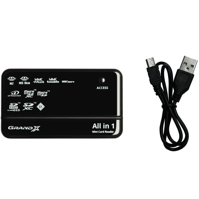 Считыватель флеш-карт Grand-X CRX05Black изображение 6