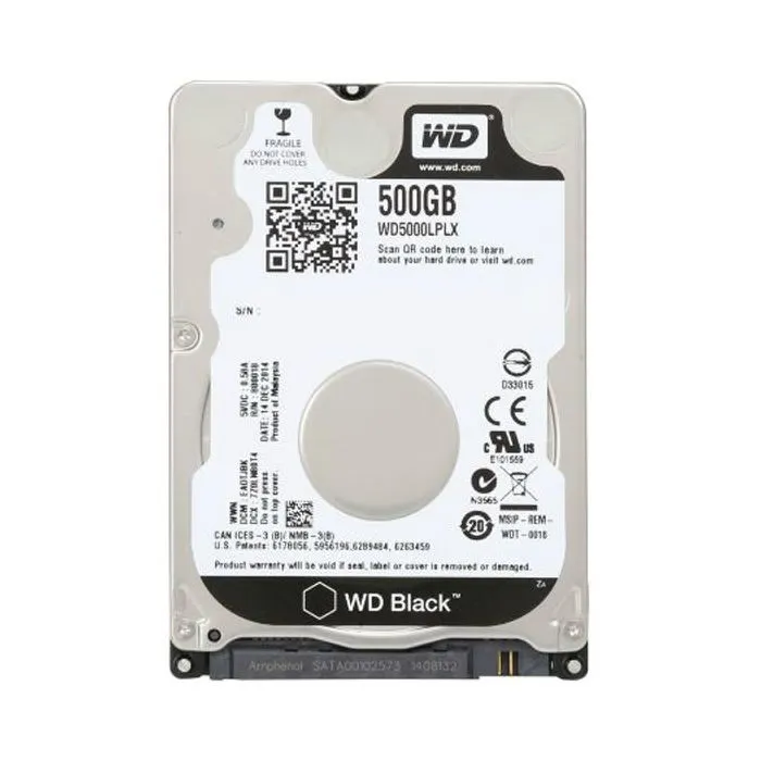 Жорсткий диск для ноутбука 2.5" 500GB WD (WD5000LPLX)