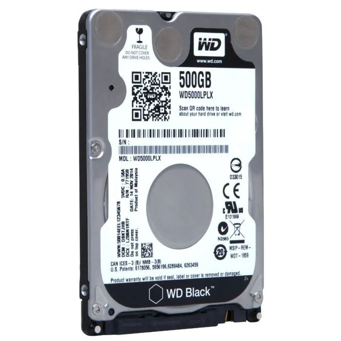 Жорсткий диск для ноутбука 2.5" 500GB WD (WD5000LPLX) зображення 2