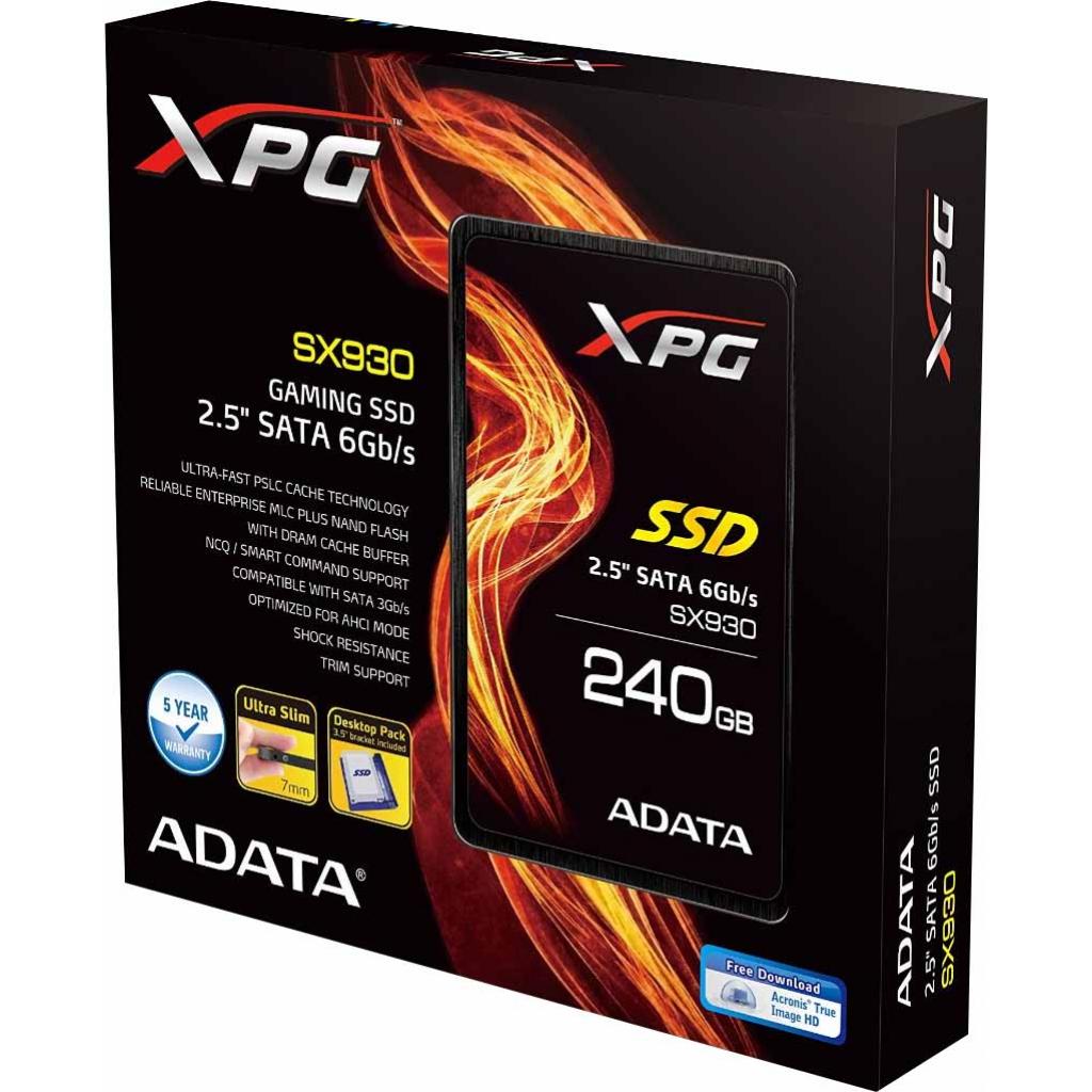 Накопитель SSD 2.5" 240GB ADATA (ASX930SS3-240GM-C) изображение 2