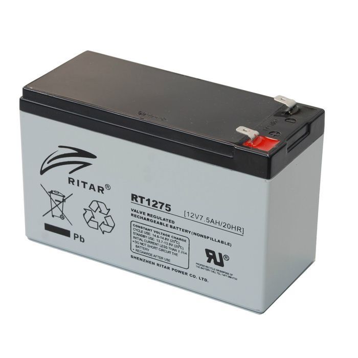 Батарея к ИБП Ritar AGM RT1275, 12V-7.5Ah (RT1275)